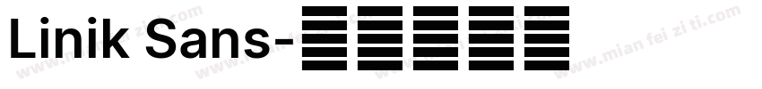 Linik Sans字体转换